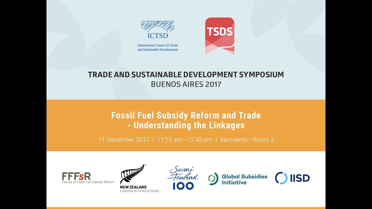 Fossil Fuel Subsidy Reform and Trade - Understanding the Linkages - YouTube