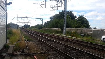 Arriva Wales Class 82 (82308) with EWS Class 67 (67022) trailing Astley Signal Box