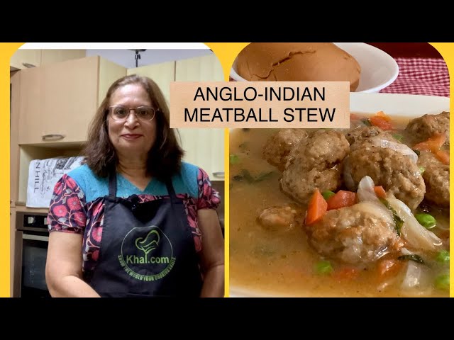 ANGLO-INDIAN MEATBALL STEW / ANGLO-INDIAN STEW WITH FROZEN MEATBALLS AND PEAS / MEATBALL STEW
