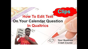 How To Change The Text On Your Calendar Question (Quick Clips)