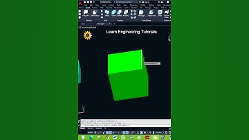 Fillet Edge in AutoCAD 3D -11 !  #autocad #3dmodeling #shortsviral