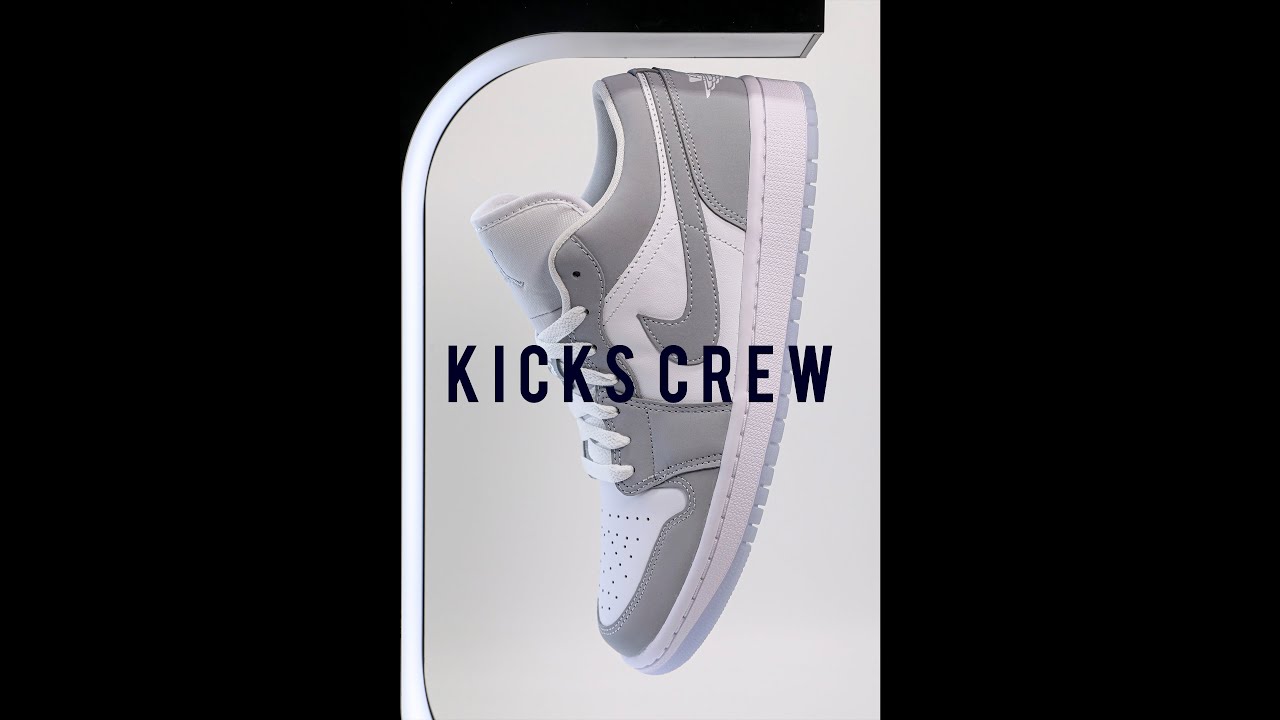 WMNS Air Jordan 1 Low 'White Wolf Grey' DC   KICKS CREW