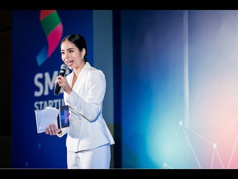 พิธีกรภาษาไทยงานแถลงข่าว sme start up โดย สสว.