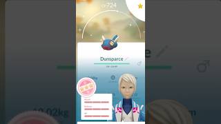 I Caught a 100% IV Shundo Dunsparce in Pokémon GO! 😱✨ #pokemongo #shinypokemon  #hundo
