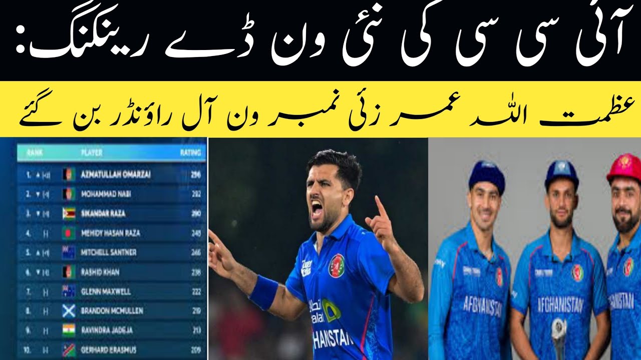 Azmatullah Omarzai is Know Number 1 ODI All-rounder, Azmatullah Omarzai Hero for Afghanistan