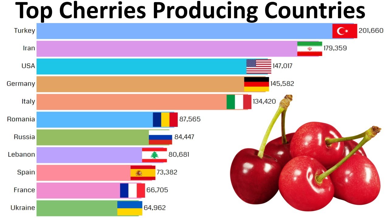 Top Cherries Producing Countries in the World YouTube