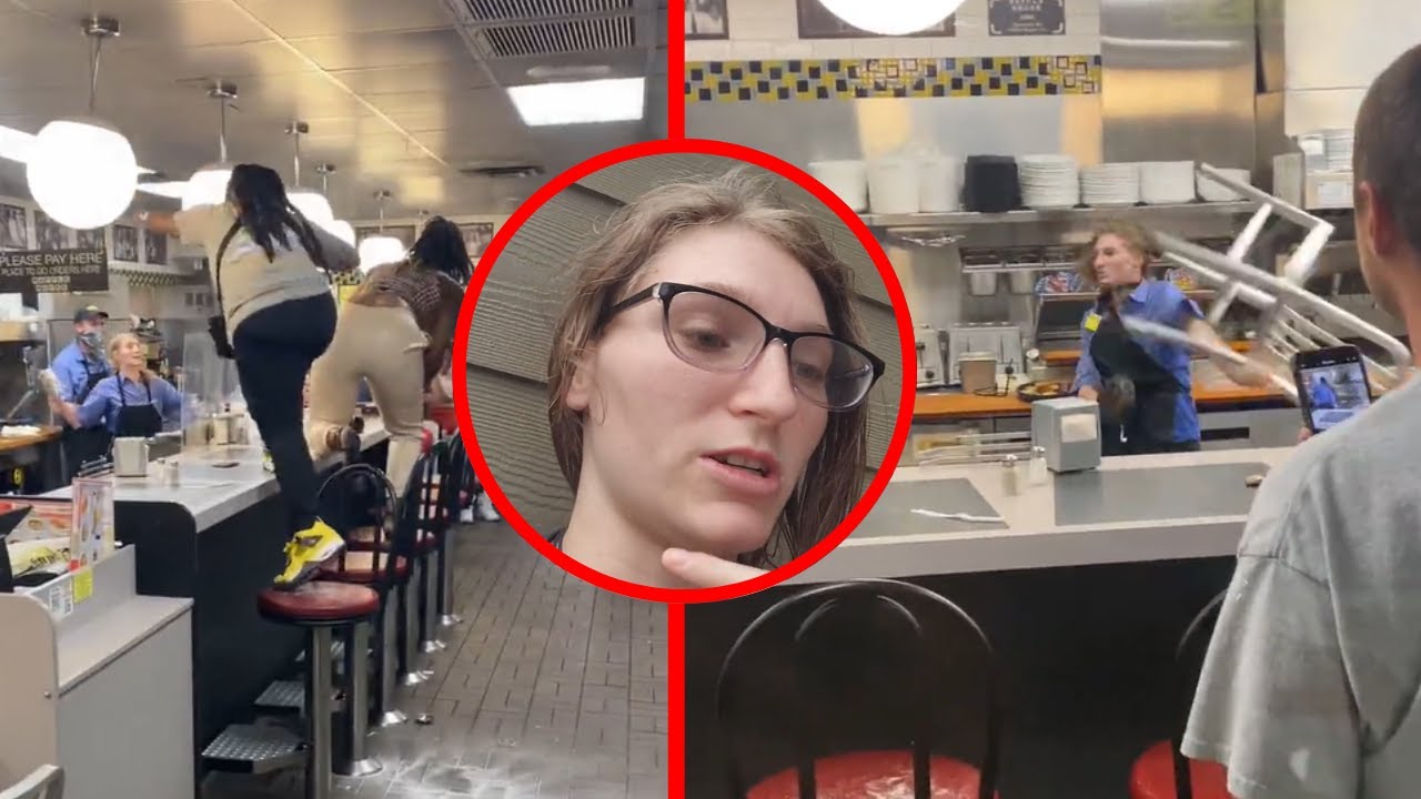 Waffle house chair throw fight employee storytime YouTube
