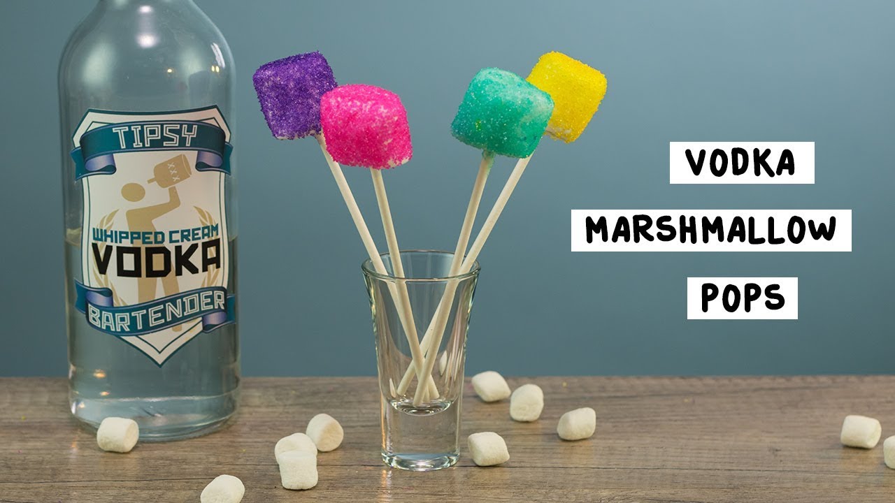 Vodka Marshmallow Pops Tipsy Bartender