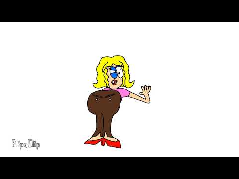 Girl Fart Animation - Flatulent Blonde Bimbo