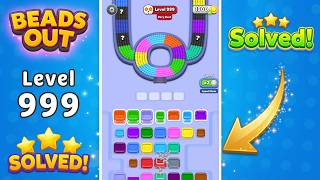 Beads Out - Level 999 Walkthrough 🧩 | Solution & Gameplay (Voodoo) 🔴