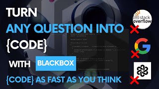 Turn any question in Code with Blackbox Plugin | Artificial Intelligence Powered Coding Assistant