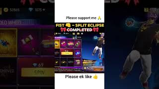 Free Fire New Split Eclipse Fist Skin Event Spin🔥#freefirenewevent #fadedwheel #spliteclipsefistskin