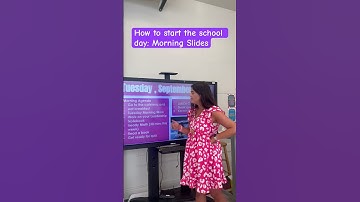 How to start the school day: morning slides #education #teachertips #shorts