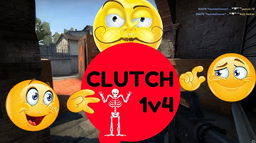 BEST 1V4 CLUTCH EVER !! on CSGO COMPETITIVE on INFERNO (Rank: MG1)