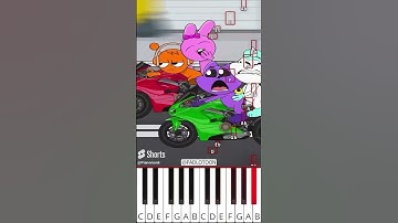 Try Harder🏁😂| Sprunki Vs Smiling Critters #sprunki (@PADLOTOON) - Octave Piano Tutorial