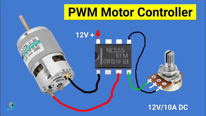 Make a 12V DC motor speed controllerusing NE555 Timer IC || PWM controller