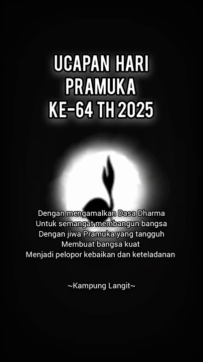 HARI PRAMUKA TAHUN 2025 KE 64 #shorts #shortsfeed #fypシ゚