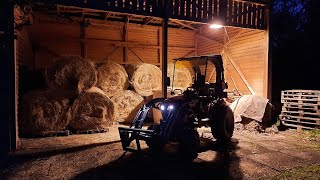 I Help Neighbors To Store Hay Bales.