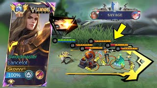 SAVAGE IN THE NEW SEASON!! LANCELOT NEW BRUTAL BUILD IS FINALLY HERE! ( DAMAGE HACK!?😨 )