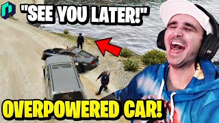 Summit1g LAUNCHES Cops in River with OP CAR ft. Chang Gang! | GTA 5 NoPixel RP