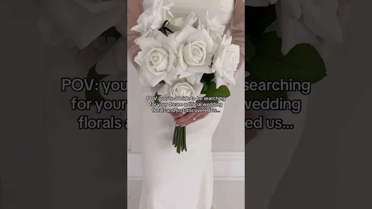 Welcome to our world of insanely realistic faux wedding florals 