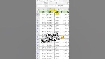データを素早く絞り込む方法です！ #excel #エクセル #exceltips #excel初心者
