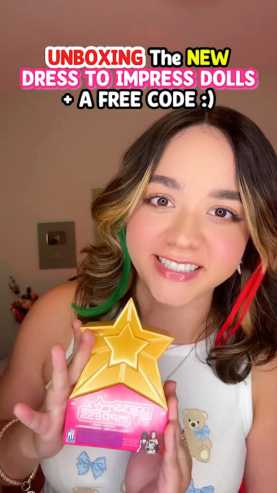 UNBOXING 'DRESS TO IMPRESS' DOLLS   FREE CODE!