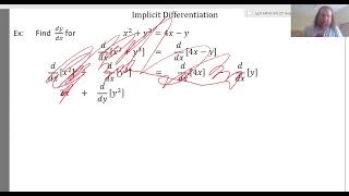 3-7 Implicit Differentiation - First Example