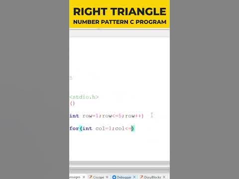C Pattern program 1 12 123 1234 12345 - YouTube
