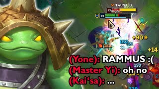 RAMMUS IS THE BEST PICK VS LETHAL TEMPO (THEY CANT DO ANYTHING)