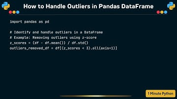 How to Handle Outliers in Pandas DataFrame