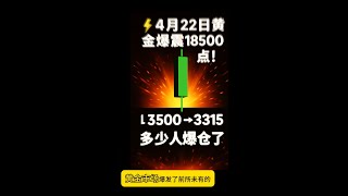黄金狂震18500点也能够盈利‼️