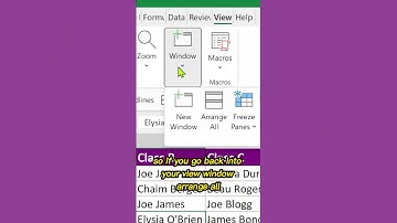 how to split screen in Microsoft Excel horizontally and vertically.#excel #exceltips #productivity