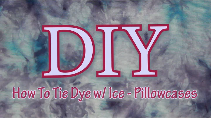 Create Stunning Ice Dyed Pillowcases with this DIY Tie Dye Tutorial