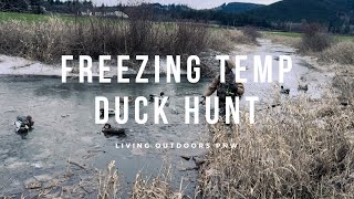 FREEZING MORNING DUCK HUNT 2024 [ early morning during freezing temperature days ]