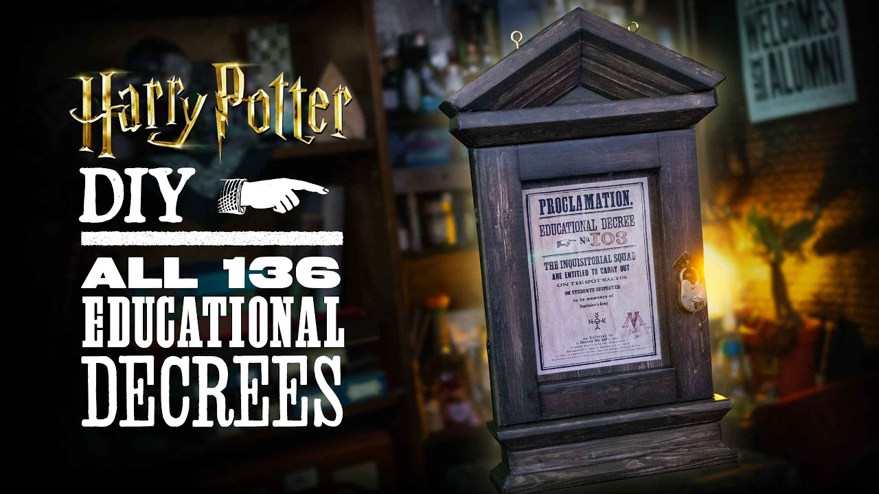 all-136-educational-decrees-harry-potter-diy-youtube for Free Printable Harry Potter Proclamation All 136 Educational Decrees! Harry Potter DIY - YouTube for Free Printable Harry Potter Proclamation