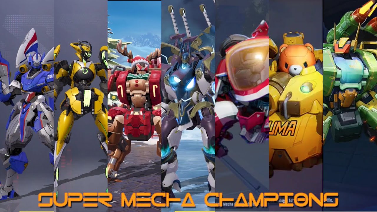 Super Mecha Champions All Mechas Youtube 