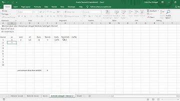 ANALISIS NUMERIK  Mencari Akar-Akar Persamaan Dengan Metode Setengah Interval