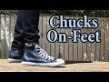 Converse | Leather Hi Top Chucks | On-Feet with Different Pants