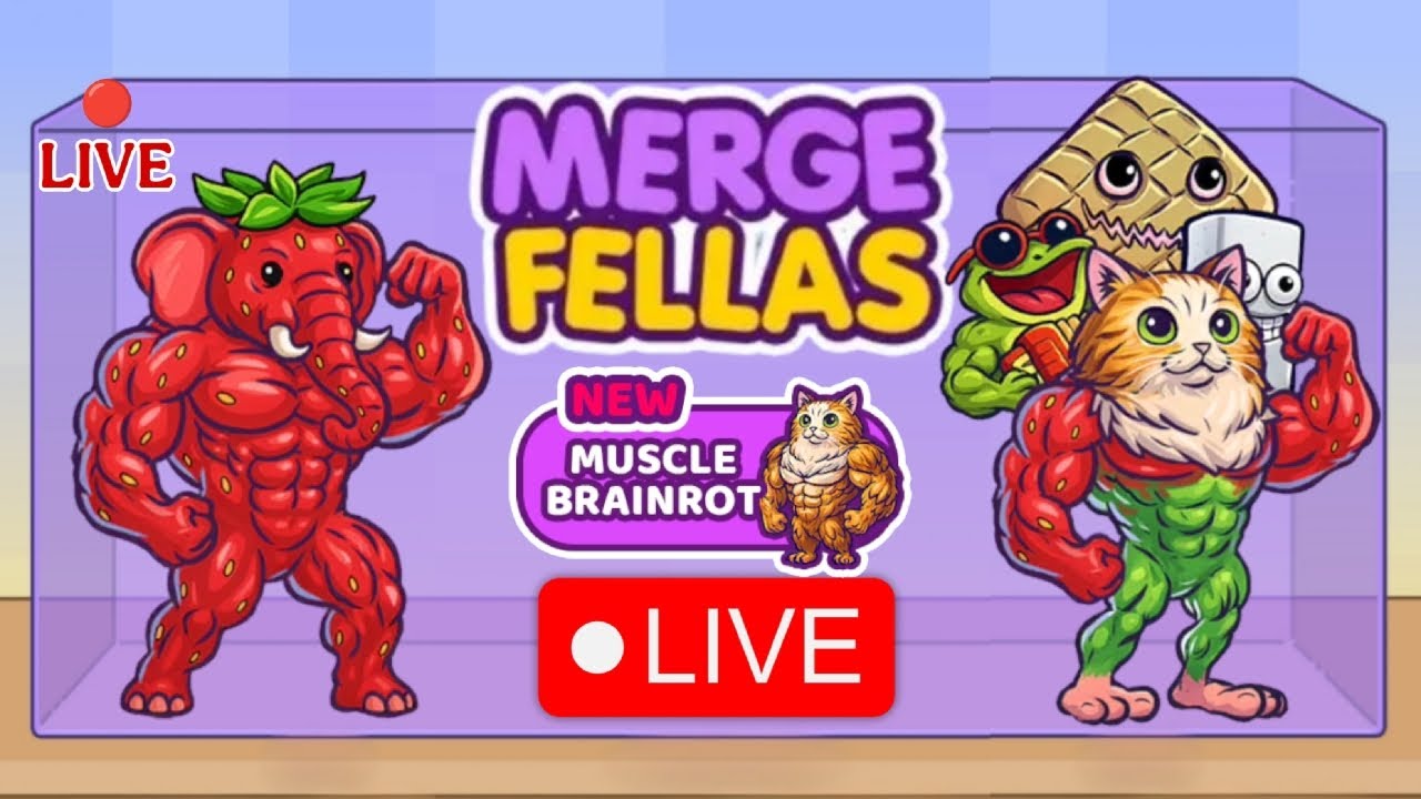 🔴 Welcome to Merge Fellas Live Gameplay Challenge 999999+ Max Level⁉️