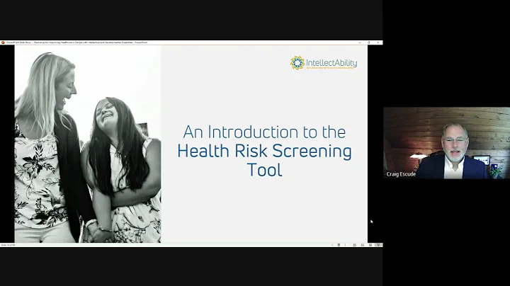 Webinar: Resources used to improve the health of people with disabilities