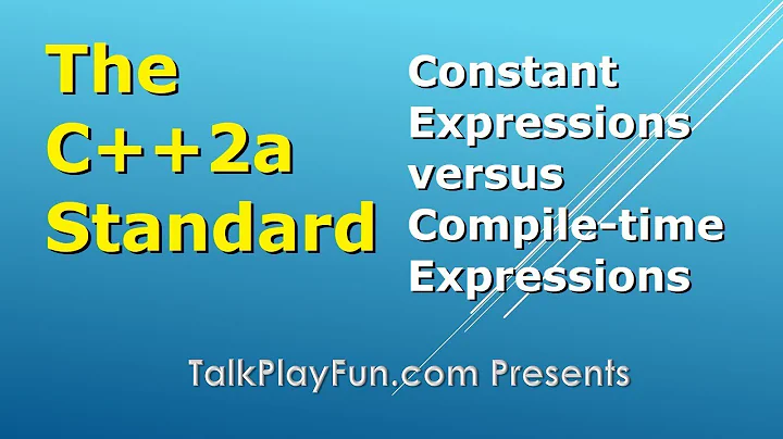 C++2a Standard: Constant Expression vs. Compile-Time Expression (042)