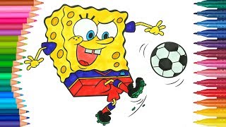 Spongebob Jak Narysować Małych Rączek Koloroa Dla Dzieci