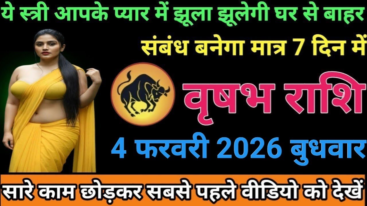 #वृषभ  राशि वालों यह स्त्री आपके प्यार में झूला झूलेगी घर से बाहर संबंध बनाने मात्र 7 दिन में#