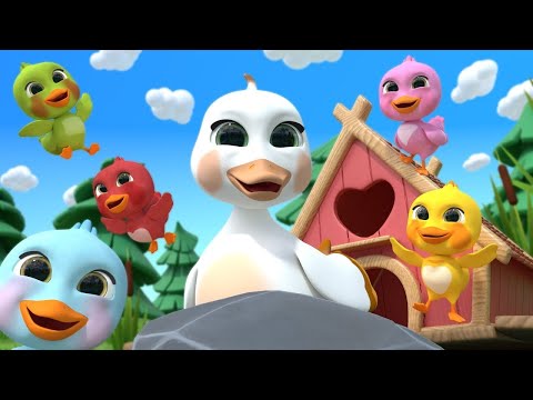 Five Little Ducklings Line-Up | Counting 1–5 Nursery Rhyme