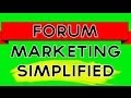 Make CLICKBANK Sales Using Forum Marketing | Tutorial Part 1