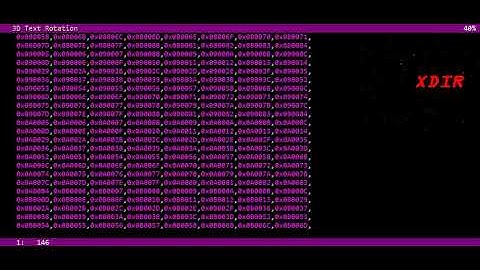 3D Text Rotation and Parallax Scrolling