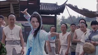 Kung Fu Movie! Four masters think no one can match them, but the girl's martial arts are superior!
