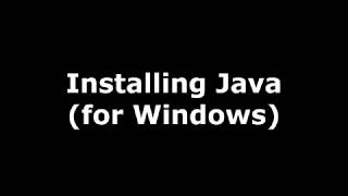 Scorekeeper - Step 1 Installing Java Windows