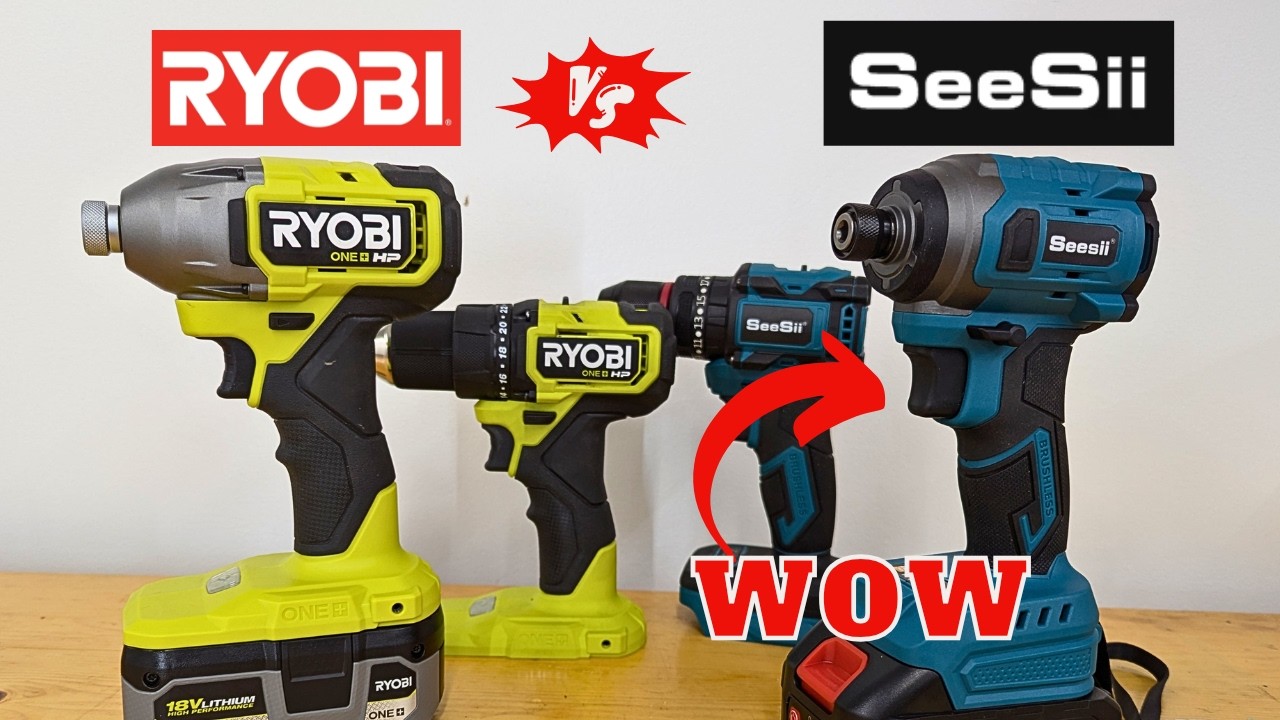 Which BUDGET Drill & Impact Kit Is Best? SeeSii vs. Ryobi - YouTube